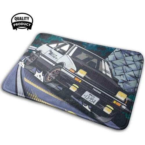 Initial D Takumi Fujiwara Hachiroku Downhill Attack! Ae86 Trueno 3D Household Goods Mat Rug Carpet Cushion Ae86 Corolla Corolla