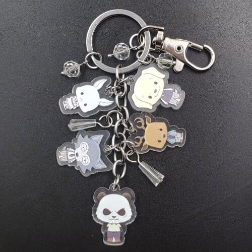 BEASTARS Acrylic Manual Original Luxurious Anime Keychain Cartoon Key Ring Schoolbag Decoration Pupil Boy Girl Birthday Present