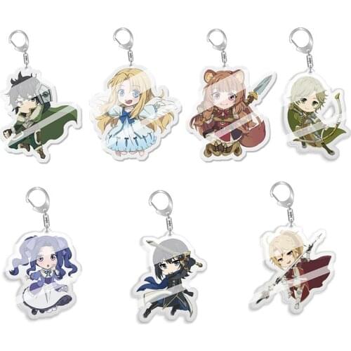 1 Pcs Cute The Rising Of The Shield Hero Tate No Yuusha No Nariagari Anime Raphtalia Firo Acrylic Keychains Keyrings Figure Toys