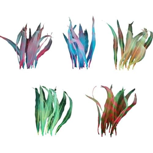 Decorative Soft Seaweed Artificial Silicone Kelp Ornament Glowing Effect Fish Tank Aquarium Landscaping Decor