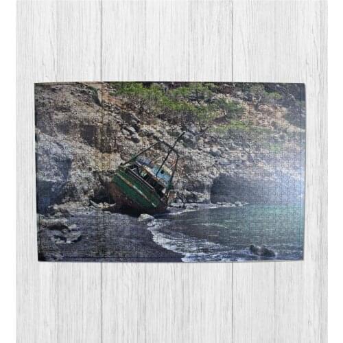 Wooden Puzzle Boat 60x90cm 1000 Piece
