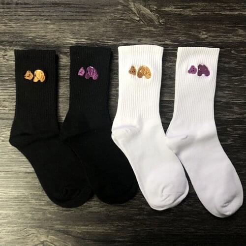 Kill New Novelty Men the Bears Head Skateboard Harajuku Athlete Socks Parkour Street Cotton Hip Hop 22CM N317