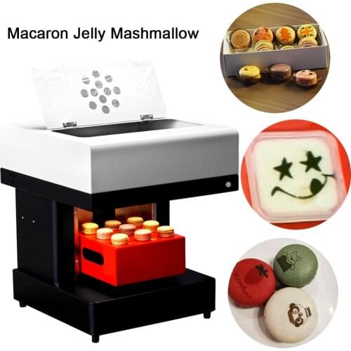 OYfame Coffee Printer Cake Printer Coffee Printing Machine With Macaron Holder For Jelly Coffee Cappuccino Macaron cake Printing