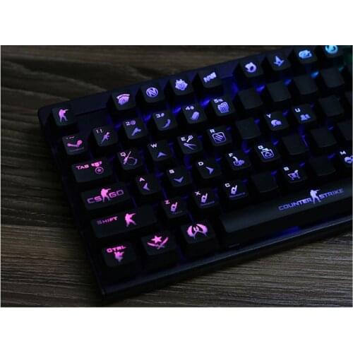 Backlight Ow Key Caps For Mx Switches Abs Mechanical Keyboard Keycap For Overwatch Gamer Mercy Dva Genji Roadhog 4 Keys/set