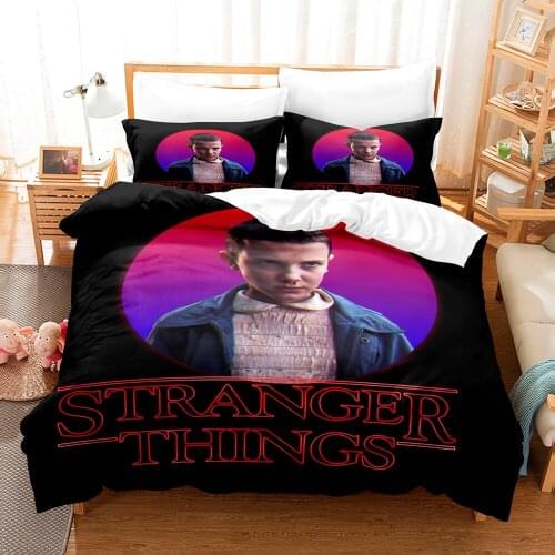 Stranger Things Bedding Set Single Twin Full Queen King Size Stranger Things Bed Set Childrens Kid Bedroom Duvetcover Sets 038