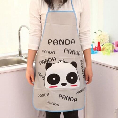Cartoon Translucent Oil Repellent Antifouling Apron Lover Adult Lovely Apron Home Kitchen Princess Apron Tool