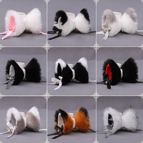 New Plush Cat Animal Furry Cat Ears Hairpins Sweet Fluffy Fox Ear Cosplay Hair Clips Party Performance Costume Accessories