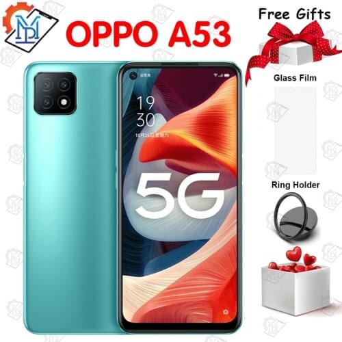 Original Oppo A53 Mobile Phone 6.5 Inch 90Hz 4GB + 128GB Dimensity 720 Octa Core Android 10 4040 mAh Charging 10W Smartphone