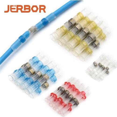 Dropship 50pcs Wire Connector electricos Heat Shrink Connectors Soldering Sleeve Tube Electrical Insulated Butt Terminals Kit