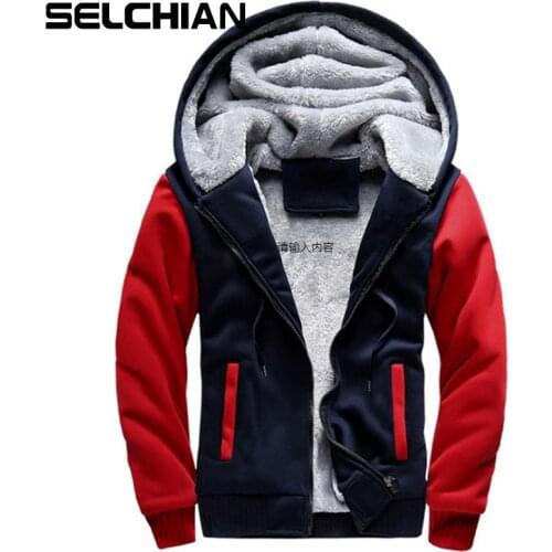 SELCHIAN Men's Zip Hoodies