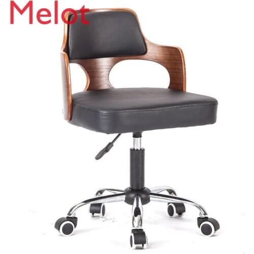 Solid Wood Student Desk Small Chair Household Minimalist Computer Chair Armchair Dormitory Pulley Swivel Chair Office Chair