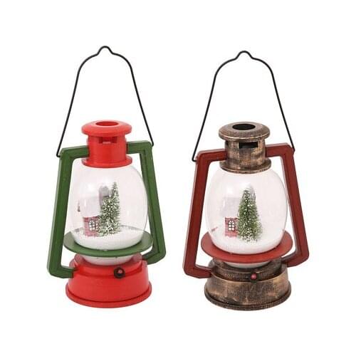 Retro Snow Oil Lantern Vintage Nostalgic Lantern Bar Shopping Mall Decoration Christmas Decoration Birthday Gift