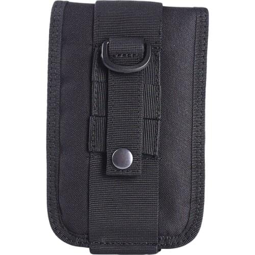 1Pc Outdoor Portable Tactical Waist Pack Shockproof Double Phone Pouch Wallet Card Hand Bag Camping Hunting Accessories