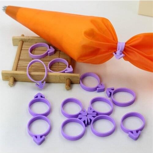 12 Pcs/Lot Icing Piping Bag Fixed Ring Nozzle Seal Cream Coupler Cake Decorating Tools For Cupcake Fondant Cookie