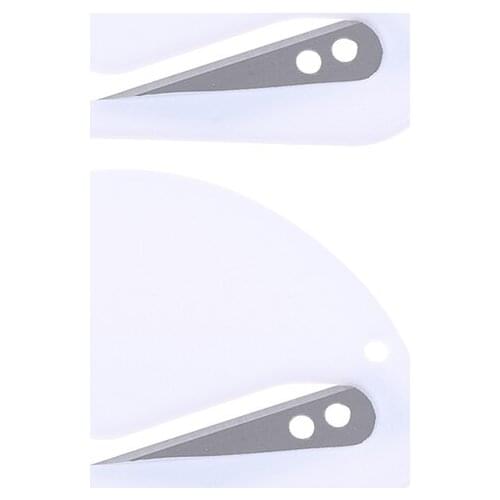 2Pcs Plastic Mini Pocket Letter Opener Letter Mail Envelope Opener Safety Paper Guarded Cutter Blade Office Equipment