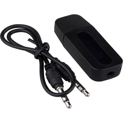 Wholesale 3.5mm Jack USB Bluetooth AUX Wireless Car Audio Receiver A2DP Music Receiver Adapter For Android/IOS Mobile Phone