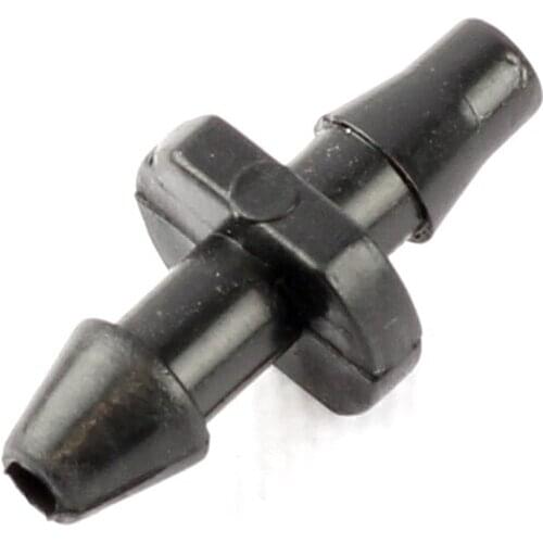 500pcs 3/5mm Garden Hose Connectors Double Barb Straight-through Joint Garden Micro Irrigation Pipe Connectors Fittings