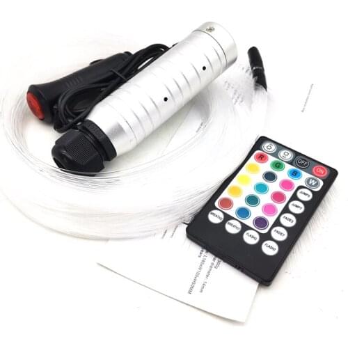 6W RGB LED Fiber Optic Engine Car Interior Star Sky Ceiling Atmosphere Light Kit