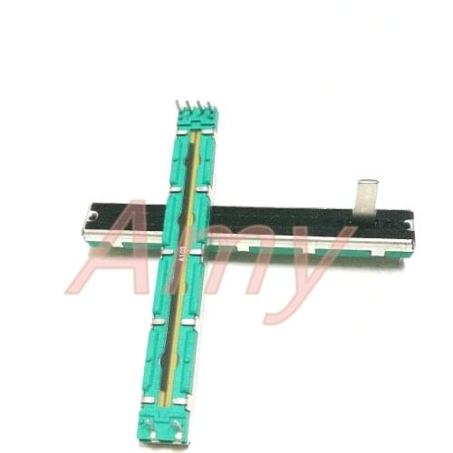 75mm mixer fader A10K dual channel A103 lioujiao 15mm handle straight sliding potentiometer