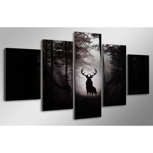 Diamond painting 5 piece Deer Forest diamond mosaic 5d diy diamant painting full square round diamond embroidery wild Animal art