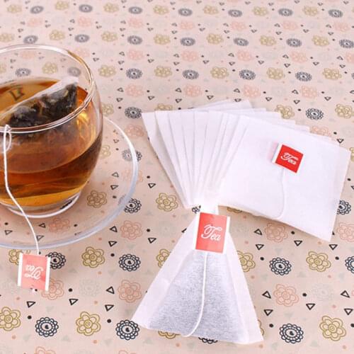 Tea Filters 1000pcs Tea bags Quadrangle Pyramid Shape Heat Sealing Filter Paper Bags food-grade