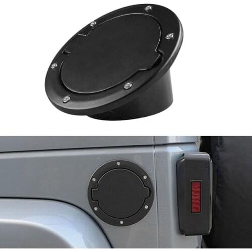ABS Black Gas CoverFuel Tank Door Use for Jeep Wrangler JK 2007-2017 Accessories factory