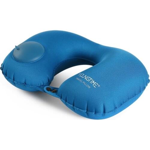 Travel Pillow Neck Cervical Pillow Aircraft Cushion Air Blowing Travel Portable Press Automatic Inflatable U Pillow