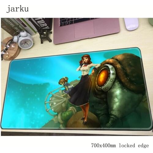 Bioshock pad mouse computador gamer mause pad 700x400X2MM padmouse big Customized mousepad ergonomic gadget office desk mats