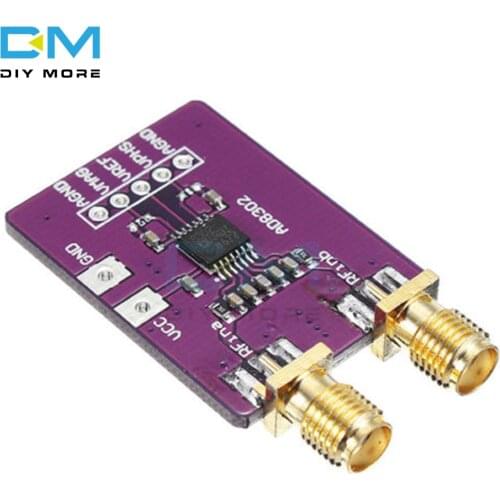 DC 5V AD8302 Broadband Amplifier Module Bandwidth Logarithmic Amplifier Board Module Amplitude Phase Detector 2.7GHz Purple