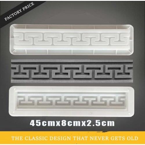 45cm /17.72in Muslim Traditional Garden Path Cement 3D Carving Geo Design Strong ABS Concrete Brick Anti Slip Classic Tile Mold