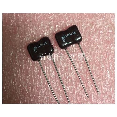 Original new 100% 500V5100PF 1% silver mica capacitor CD19FD512FO3 6*13*17mm P=10MM (Inductor)