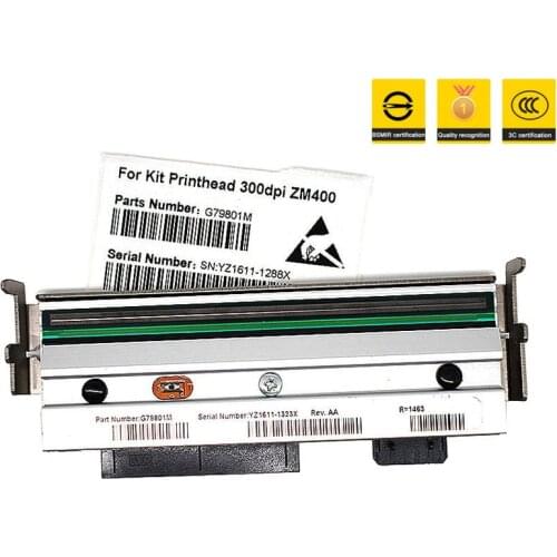 New 79801M print head For Zebra ZM400 Thermal barcode label Printer printhead 300dpi High qualityA