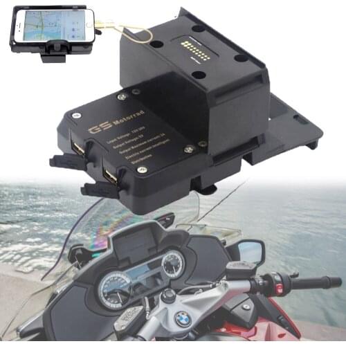 Motorcycle handheld gps navigator usb charger Phone Navigation holder For BMW R1200RT R1250RT navigation bracket