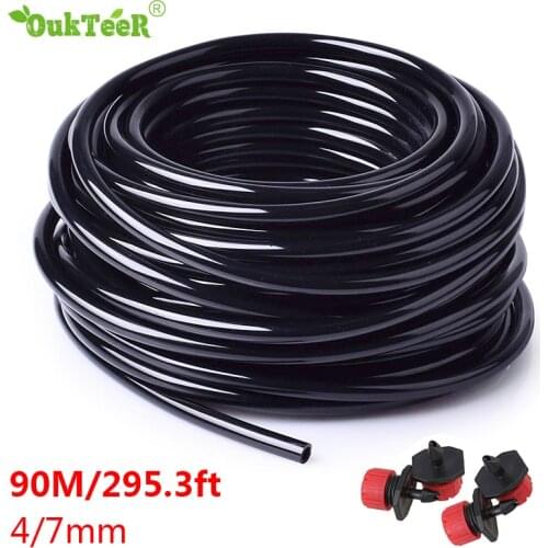10m-90m Watering Hose 4/7mm Plants Drip Pipe PVC Hose Irrigation System Watering Systems for Greenhouses Irrigating