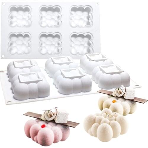 Cloud Shape Silicone Bakeware Mold Mousse Cake DIY Baking Form Jelly Moulds Decorating Tool For Cloud Ice Cream Chocolate Making