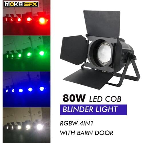 80w high brightness led cob par light stage party led par can with shutter cob Blinder light White/Cold/RGBW Optional