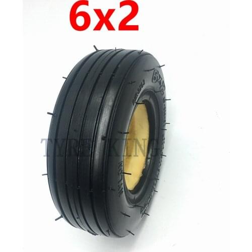 6X2 Solid Tire 6*2 Filling Tyre for Electric Scooter Wheel Chair Truck Use 6" Tire Tyre F0 Pneumatic Trolley Cart Accessory