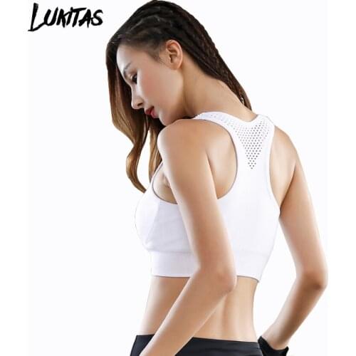 LUKITAS Women Sports Bra Padded Push up Yoga Fitness Daily Wear Wire Seamless Full Cup Gym Running Fitness Bra Sportswear