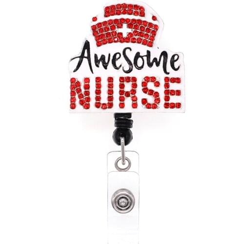 20pcs/ Lot Free Shipping Hero Series Nurse ID Retractable Badge Holder Awesome Nurse Badge Reel