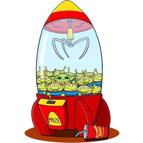 3M Decal Cartoon Rocket Bottle Luggage Fridge Skateboard Decorate Car Sticker Decor Motorcycle Off-road Laptop PVC Vinyl Sticker