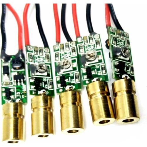5pcs 520nm 5mw Mini Green Laser Diode Dot Matrix Module Laser Module for Position