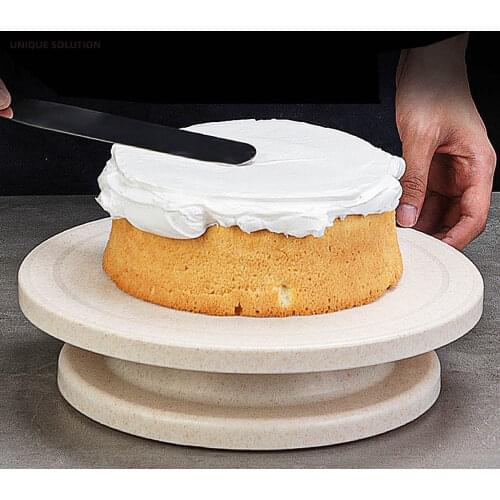 5pcs/set Plastic Cake Turntable Rotating Cake Plastic Dough Knife Decorating Cream Cakes Stand Rotary Table DIY Pan Baking Tool