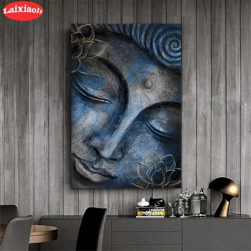 5D round Diamond Embroidery Abstract art, religious buddha statue Diamond Painting Full Square Mosaic Cross Stitch Handmade Gift