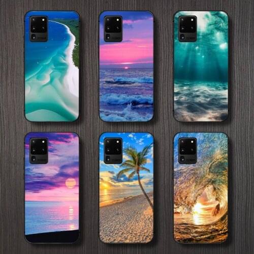 Summer nature sea Ocean Waves Phone Case For Samsung galaxy A S note 10 7 8 9 20 30 31 40 50 51 70 71 21 s ultra plus