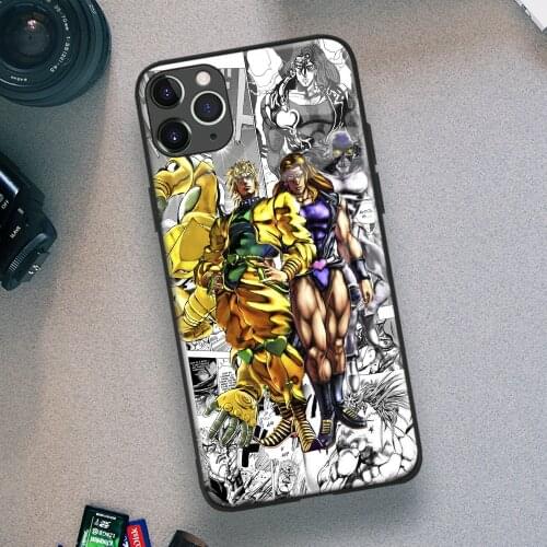 Dio and Vanilla Ice JoJos Bizarre Anime Soft TPU Glass Phone Case for IPhone SE 6s 7 8 Plus X Xr Xs 11 12 Mini Pro Max Samsung