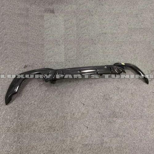 G20 G21 Dual Quad Hole Style Carbon Fiber Rear Bumper Diffuser Protector for BMW 320 330 340 With M Package Sedan & Wagon