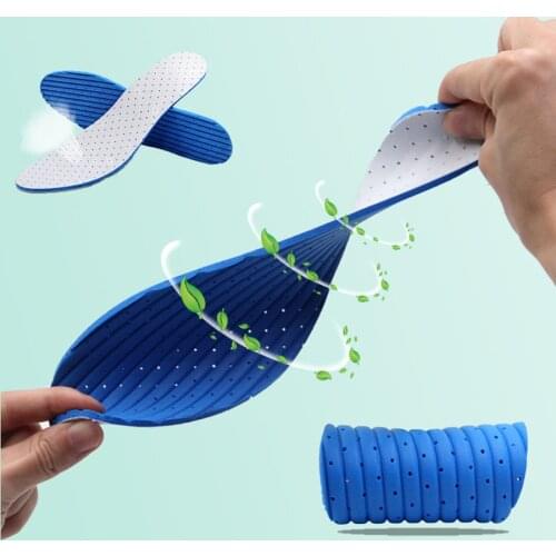 Stretch Breathable Sweat Absorbing Deodorant Shoe Running Cushion Insert Orthotic Arch Insole Pads Shock Sport Shoes Pads