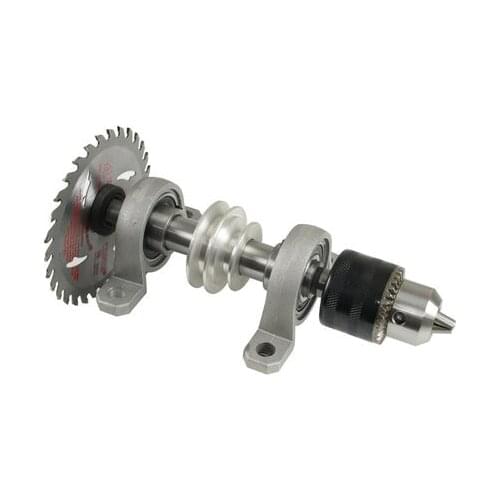Bearing Seat Pulley Bench Saw Drill Woodworking Rotary Lathe DIY Bead Machine Cutting Spindle Chuck