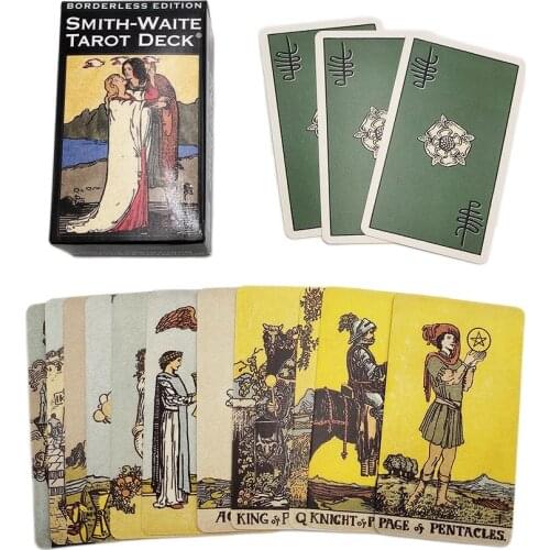 Classic Smith Waite Tarot Deck English Version 78 Tarot Cards Witch Divination Fate Family Friend Party Entertainment Board Game