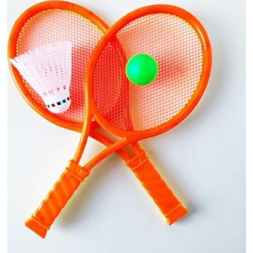 1set Badminton Tennis Rackets Balls Set Children Kids Outdoor Sports Parent-Child Sports Educational Sports Game Toys Children